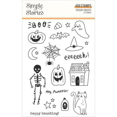 Simple Stories Spooky Nights Clear Stamps - Spooky Nights